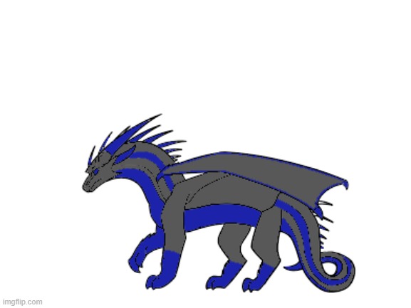 Frostclaw! | image tagged in blank white template,wings of fire,dragon,furry,cold | made w/ Imgflip meme maker