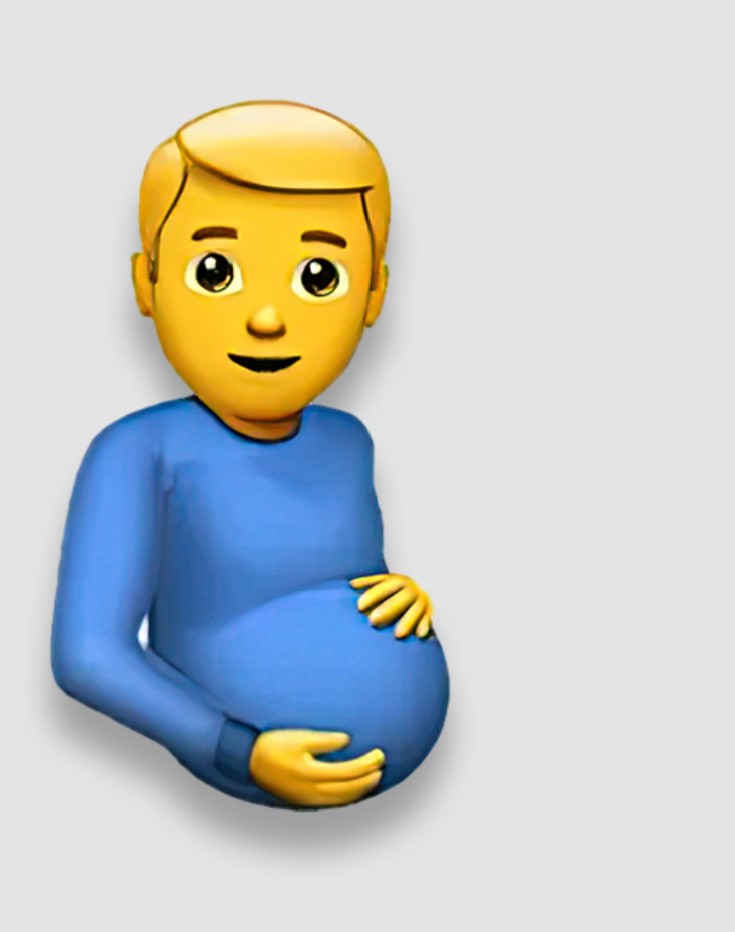 Pregnant Man Emoji Blank Meme Template