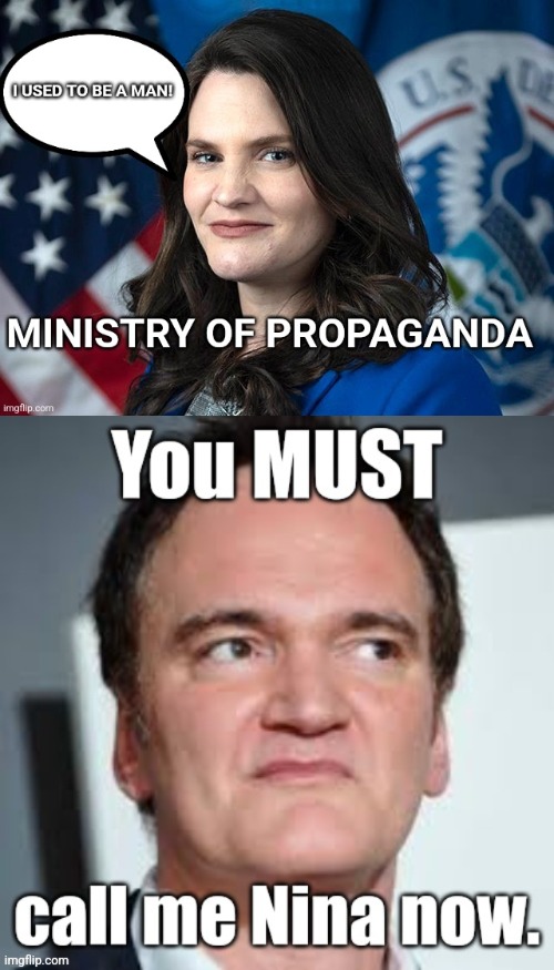 Shout out to BufordUlyssesMuckenstern for the bottom half | image tagged in propaganda,nina jankowitz | made w/ Imgflip meme maker