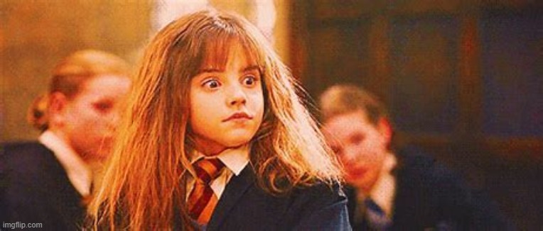hermione shock | image tagged in hermione shock | made w/ Imgflip meme maker