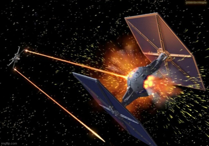 X wing vs tie fighter star wars | image tagged in x wing vs tie fighter star wars | made w/ Imgflip meme maker
