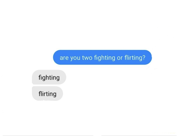 Are you flirting or fighting Blank Meme Template