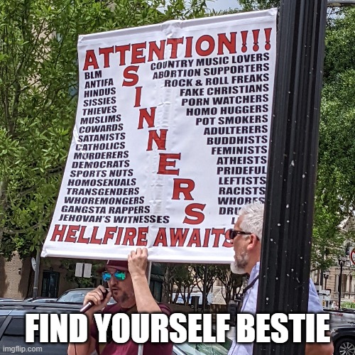 FIND YOURSELF BESTIE | made w/ Imgflip meme maker