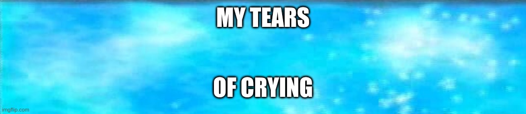 Watr | MY TEARS OF CRYING | image tagged in watr | made w/ Imgflip meme maker