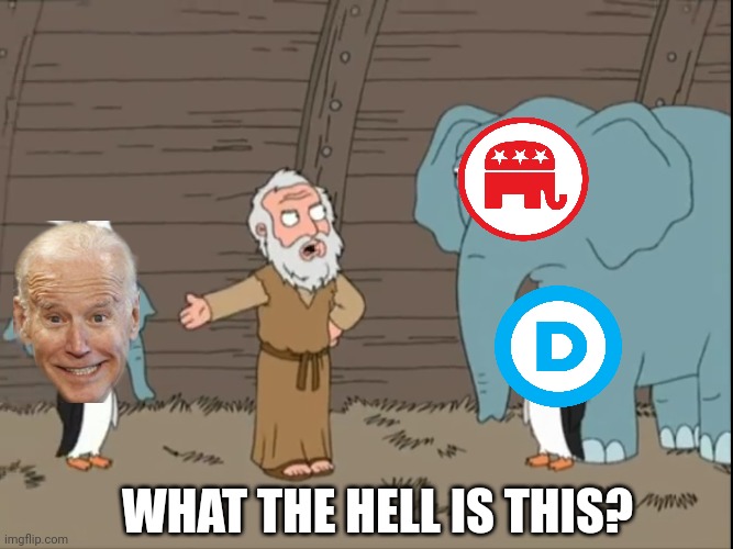 rino republicans and democrats | WHAT THE HELL IS THIS? | image tagged in rino,republicans,democrats,joe biden | made w/ Imgflip meme maker