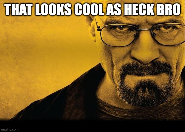 Breaking bad | THAT LOOKS COOL AS HECK BRO | image tagged in breaking bad | made w/ Imgflip meme maker