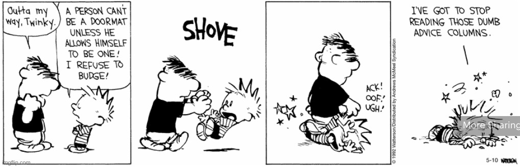 Advice columns stink | image tagged in calvin and hobbes | made w/ Imgflip meme maker