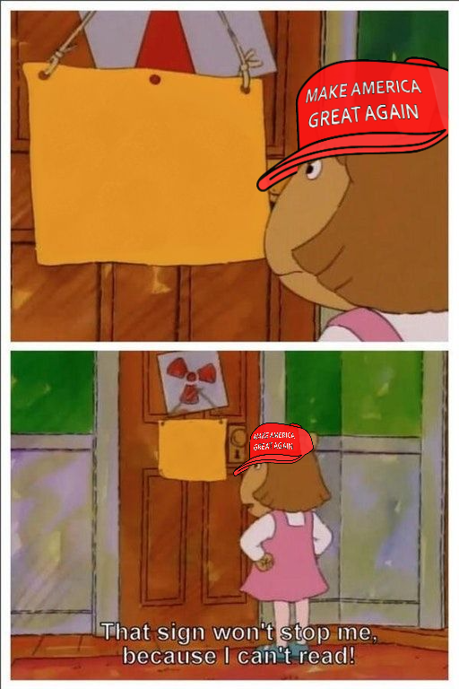 High Quality MAGA DW that sign won't stop me Blank Meme Template