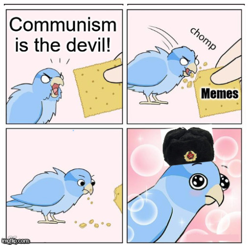 image tagged in mad bird,communism,memes | made w/ Imgflip meme maker