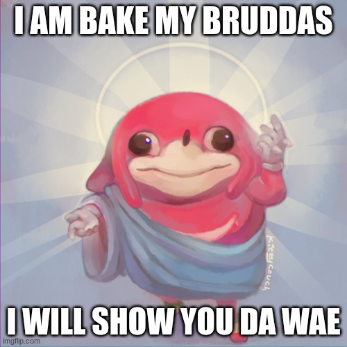 Do you know da wae | I AM BAKE MY BRUDDAS; I WILL SHOW YOU DA WAE | image tagged in do you know da wae | made w/ Imgflip meme maker