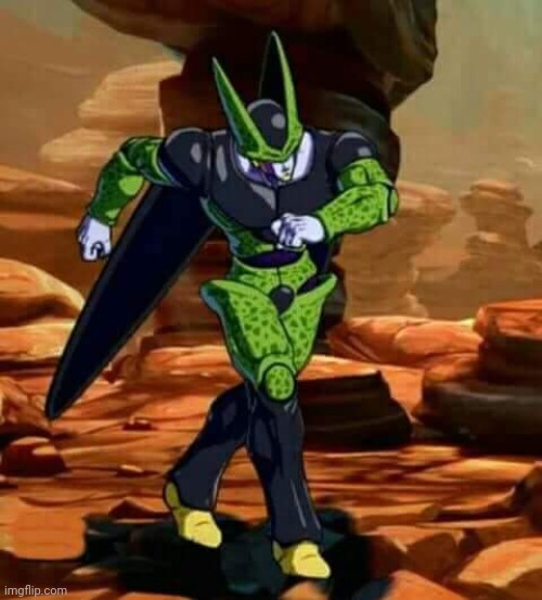Dragon Ball FighterZ Cell strut | image tagged in dragon ball fighterz cell strut | made w/ Imgflip meme maker