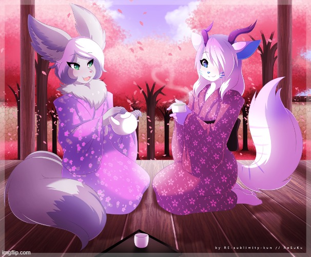 By RE-sublimity-kun | image tagged in furry,femboy,cute,kimono | made w/ Imgflip meme maker