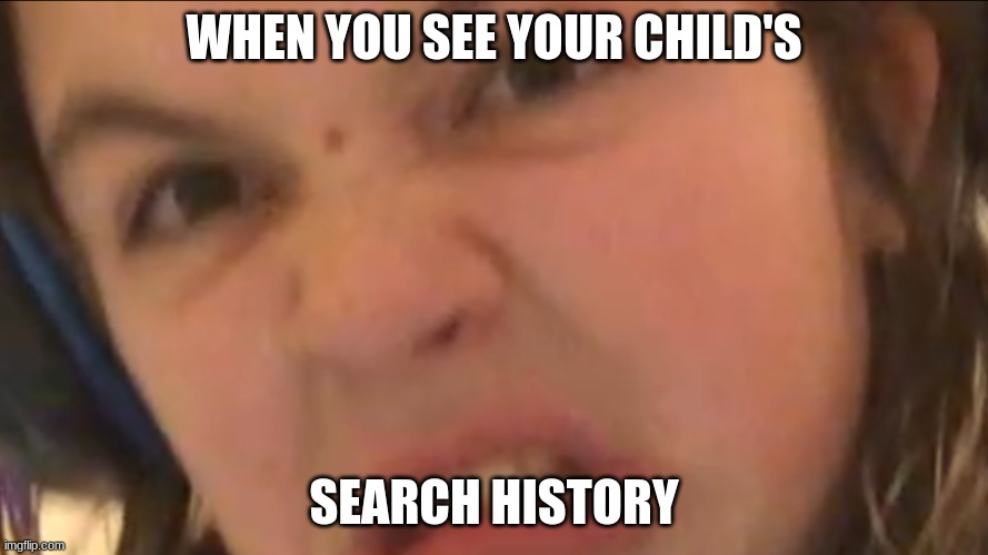 Mean mom | WHEN YOU SEE YOUR CHILD'S; SEARCH HISTORY | image tagged in mean mom | made w/ Imgflip meme maker