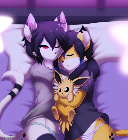 UwU ZZZzzz... (By RE-sublimity-kun) | image tagged in furry,femboy,cute,adorable,sleep | made w/ Imgflip meme maker