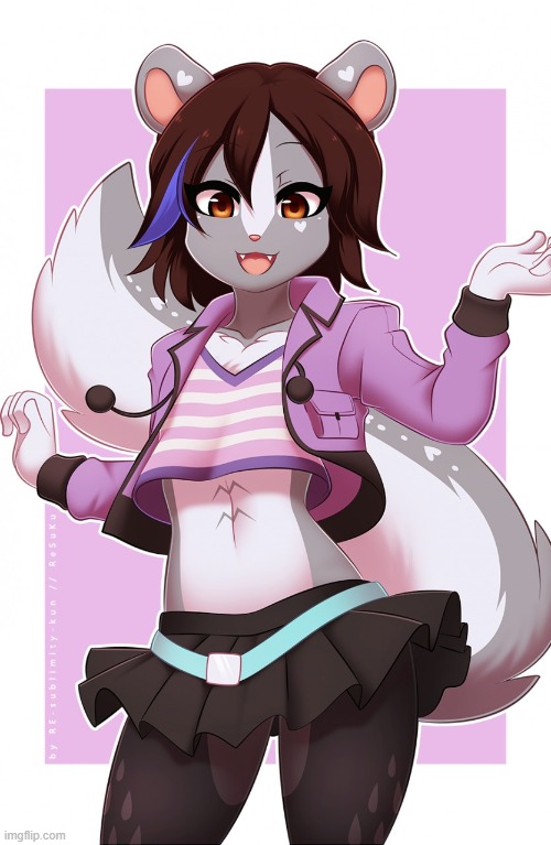 I love those clothes! (By RE-sublimity-kun) | image tagged in furry,femboy,cute,adorable,skirt,clothing | made w/ Imgflip meme maker