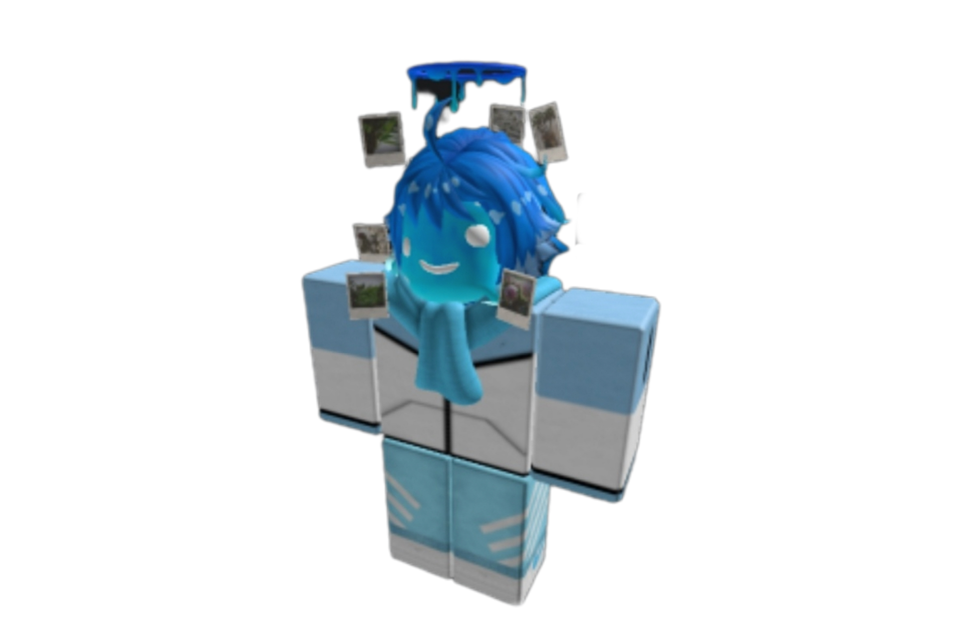 blue hair roblox guy Blank Template - Imgflip