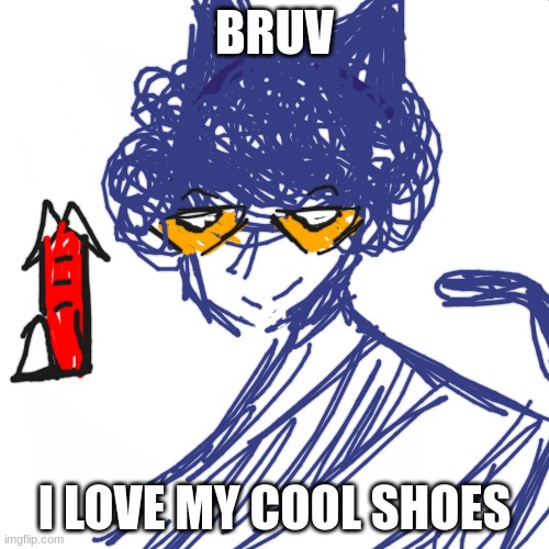 am i mushlling? yes. did i make a seperate account just to post pete the cat stuff? also yes. | BRUV; I LOVE MY COOL SHOES | image tagged in blank white but bigger | made w/ Imgflip meme maker