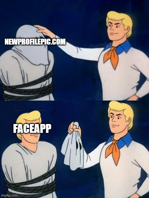 fred mask fred | @wink; NEWPROFILEPIC.COM; FACEAPP | image tagged in fred mask fred | made w/ Imgflip meme maker
