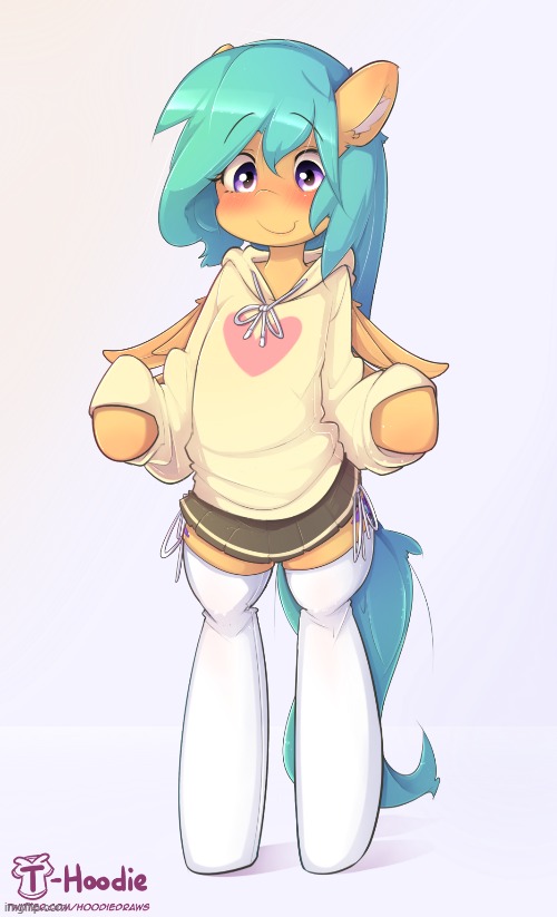 OuO (By T-Hoodie) | image tagged in cute,femboy,adorable,furry,my little pony,hoodie | made w/ Imgflip meme maker