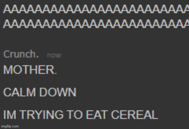 Guess why I was screaming. Hint: dᵢᵣᵣzzᵢ wₐₛₙₜ ₒₙₗᵢₙₑ | made w/ Imgflip meme maker