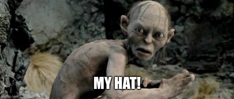 My Precious | MY HAT! | image tagged in my precious | made w/ Imgflip meme maker