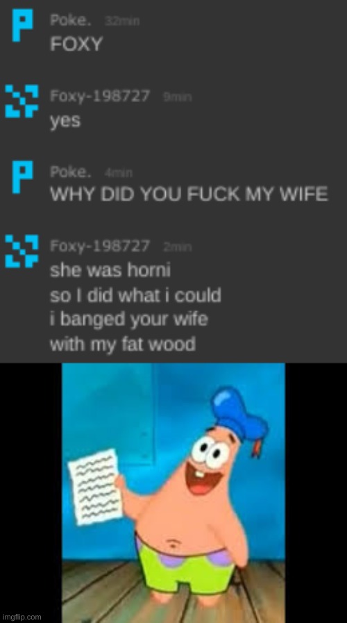 im troll | image tagged in patrick does poetry | made w/ Imgflip meme maker
