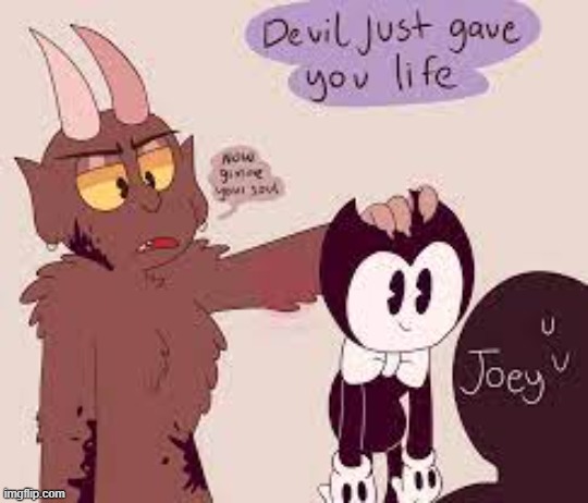 lol yes | image tagged in cuphead,batim,crossover | made w/ Imgflip meme maker
