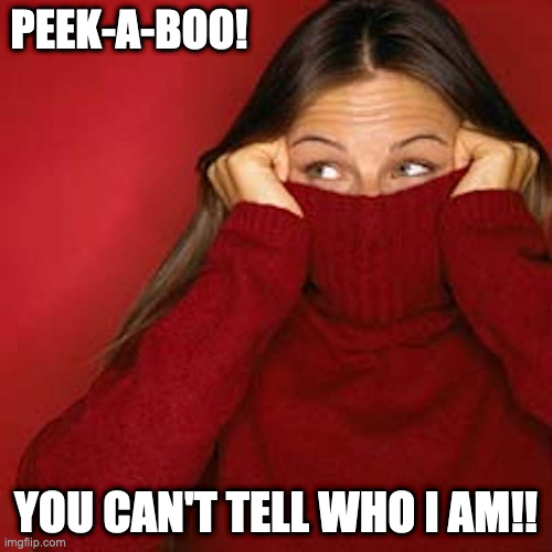 Turtleneck | PEEK-A-BOO! YOU CAN'T TELL WHO I AM!! | image tagged in turtleneck,memes | made w/ Imgflip meme maker