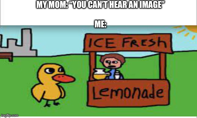 Bruh it’s 11 years old now |  MY MOM: “YOU CAN’T HEAR AN IMAGE”
 
ME: | image tagged in nostalgia | made w/ Imgflip meme maker