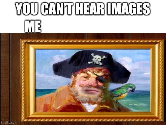 YOU CAN’T HEAR IMAGES; ME | image tagged in memes | made w/ Imgflip meme maker