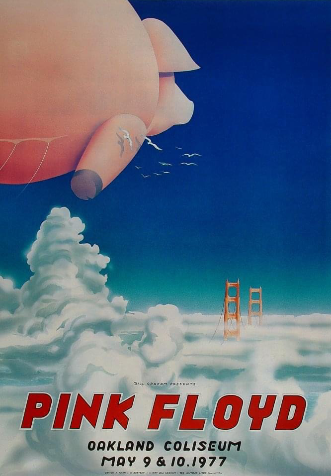 High Quality Pink Floyd concert poster Blank Meme Template