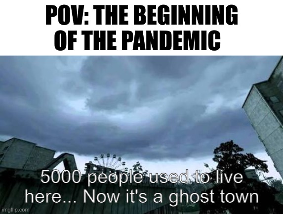 it was like that though | POV: THE BEGINNING OF THE PANDEMIC | image tagged in call of duty 4 modern warfare opening cutscene meme | made w/ Imgflip meme maker