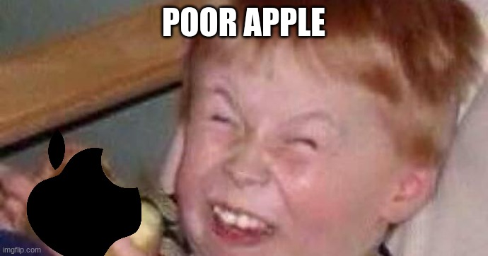 sour apple kid | POOR APPLE | image tagged in sour apple kid | made w/ Imgflip meme maker