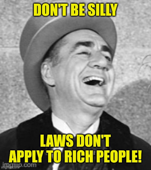 DON'T BE SILLY LAWS DON'T APPLY TO RICH PEOPLE! | made w/ Imgflip meme maker