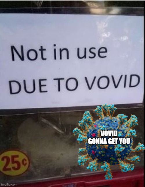 Pan the Demic | VOVID GONNA GET YOU | image tagged in you had one job | made w/ Imgflip meme maker