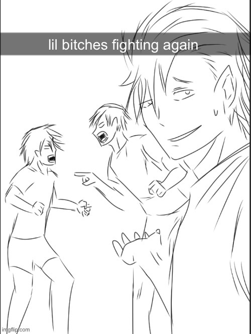 Lil bitches fighting again | image tagged in lil bitches fighting again | made w/ Imgflip meme maker