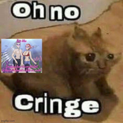 oH nO cRInGe | image tagged in oh no cringe | made w/ Imgflip meme maker