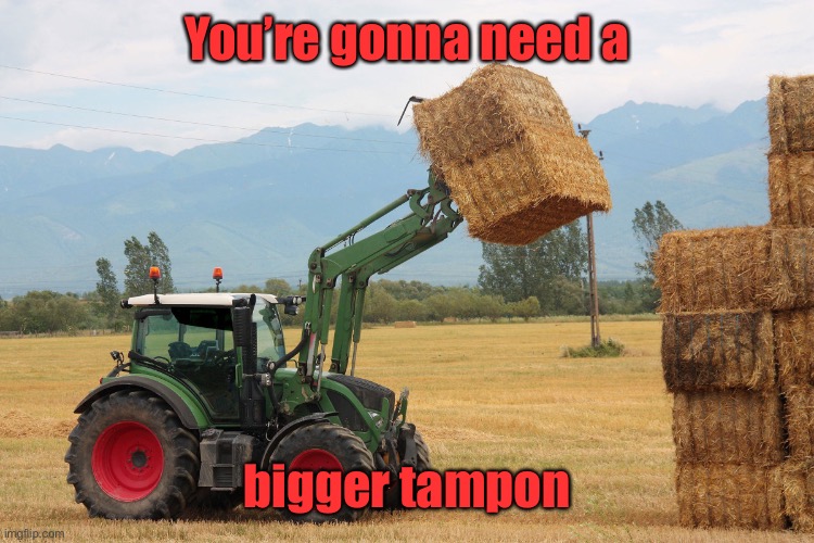 You’re gonna need a bigger tampon | made w/ Imgflip meme maker