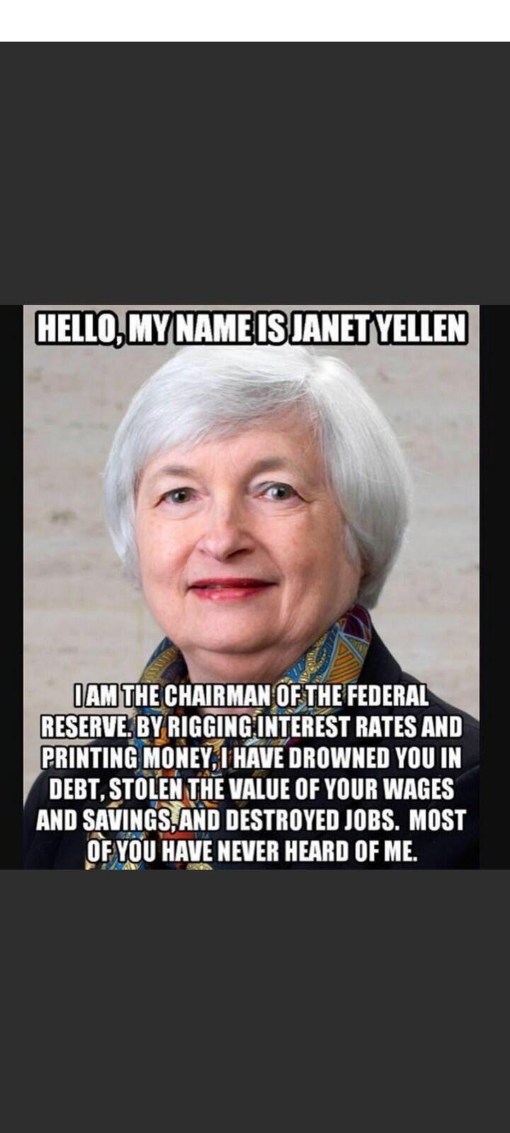Janet "You Don't Know Me" Yellen Blank Meme Template