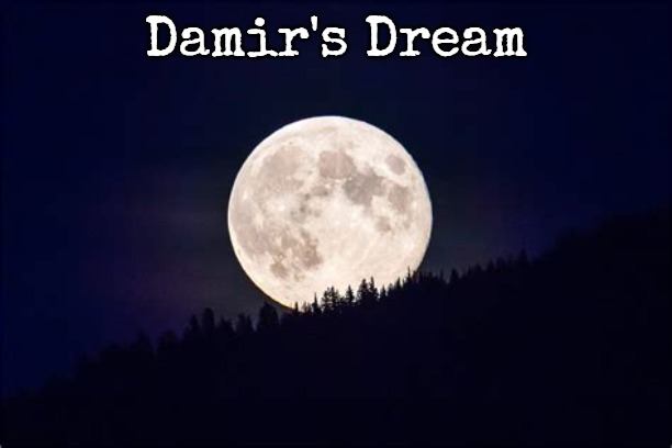 Moon | Damir's Dream | image tagged in moon,damir's dream | made w/ Imgflip meme maker