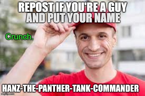 HANZ-THE-PANTHER-TANK-COMMANDER | made w/ Imgflip meme maker