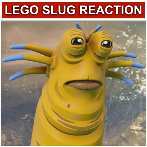 High Quality LEGO Slug Reaction Blank Meme Template