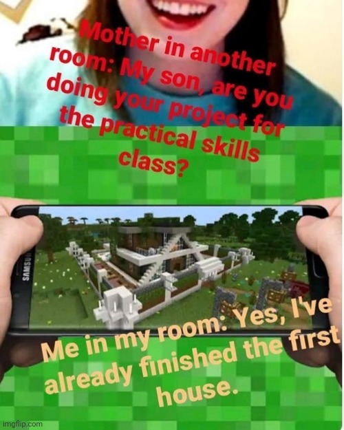 image tagged in funny,gifs,mom,play,memes,minecraft | made w/ Imgflip meme maker