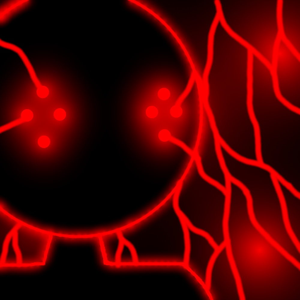 High Quality Corrupt with Lightning Eyes Blank Meme Template