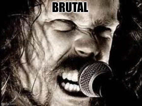 Metallica  | BRUTAL | image tagged in metallica | made w/ Imgflip meme maker