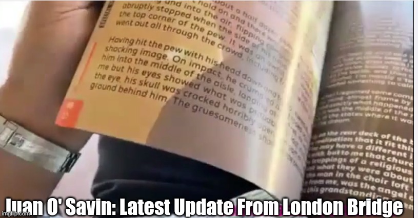 Juan O' Savin: Latest Update From London Bridge (Video)