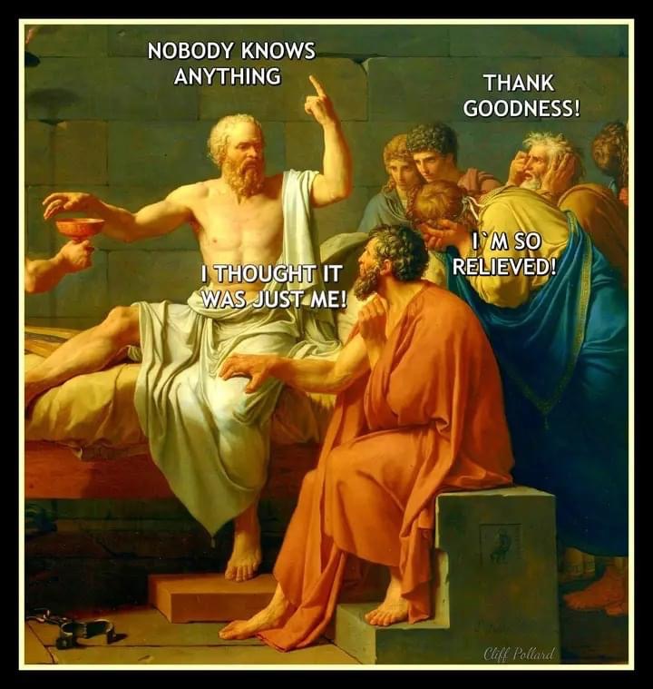 Socrates nobody knows anything Blank Meme Template