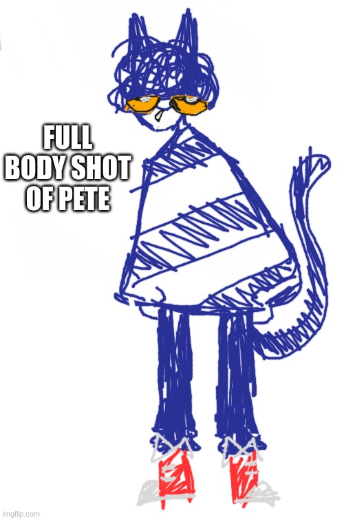 those are some cool shoes tho B) | FULL BODY SHOT OF PETE | made w/ Imgflip meme maker