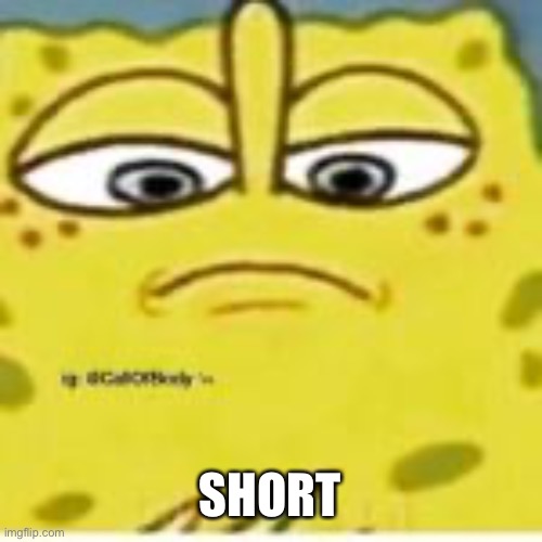 SpongeBob looking down on you | SHORT | image tagged in spongebob looking down on you | made w/ Imgflip meme maker