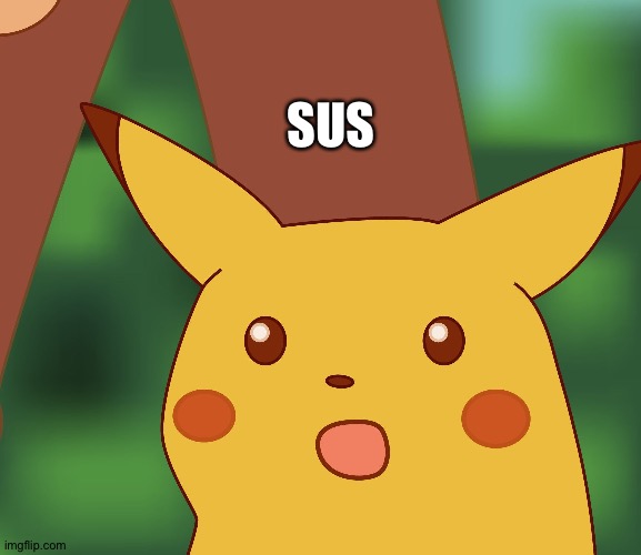 Surprised Pikachu finds out that he's been portrayed in many video clips |  SUS | image tagged in surprised pikachu hd,sus,rock music | made w/ Imgflip meme maker